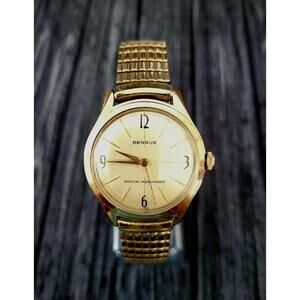 Rare Vintage Benrus 20 Micron Gold Manual Men's Watch